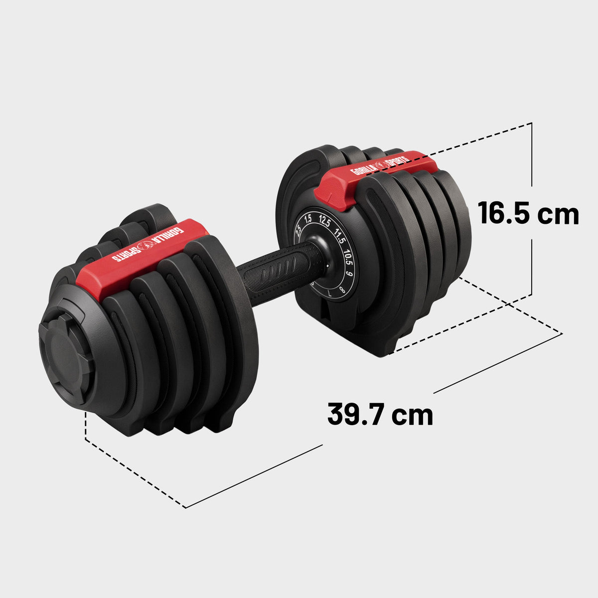 Manubri regolabili 25 kg (2 x 12,5 kg)