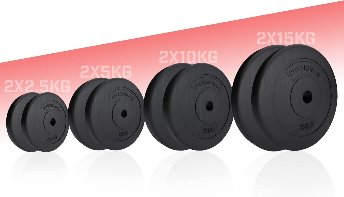 Set Dischi Pesi 30/31 mm, 5 - 30 kg, in plastica