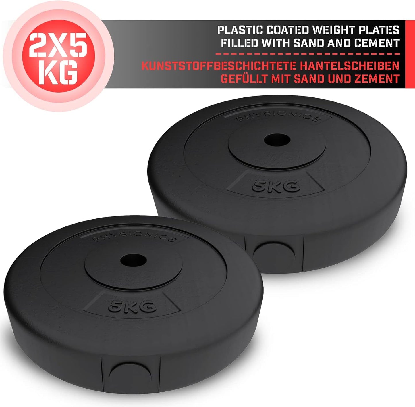 Set Dischi Pesi 30/31 mm, 5 - 30 kg, in plastica