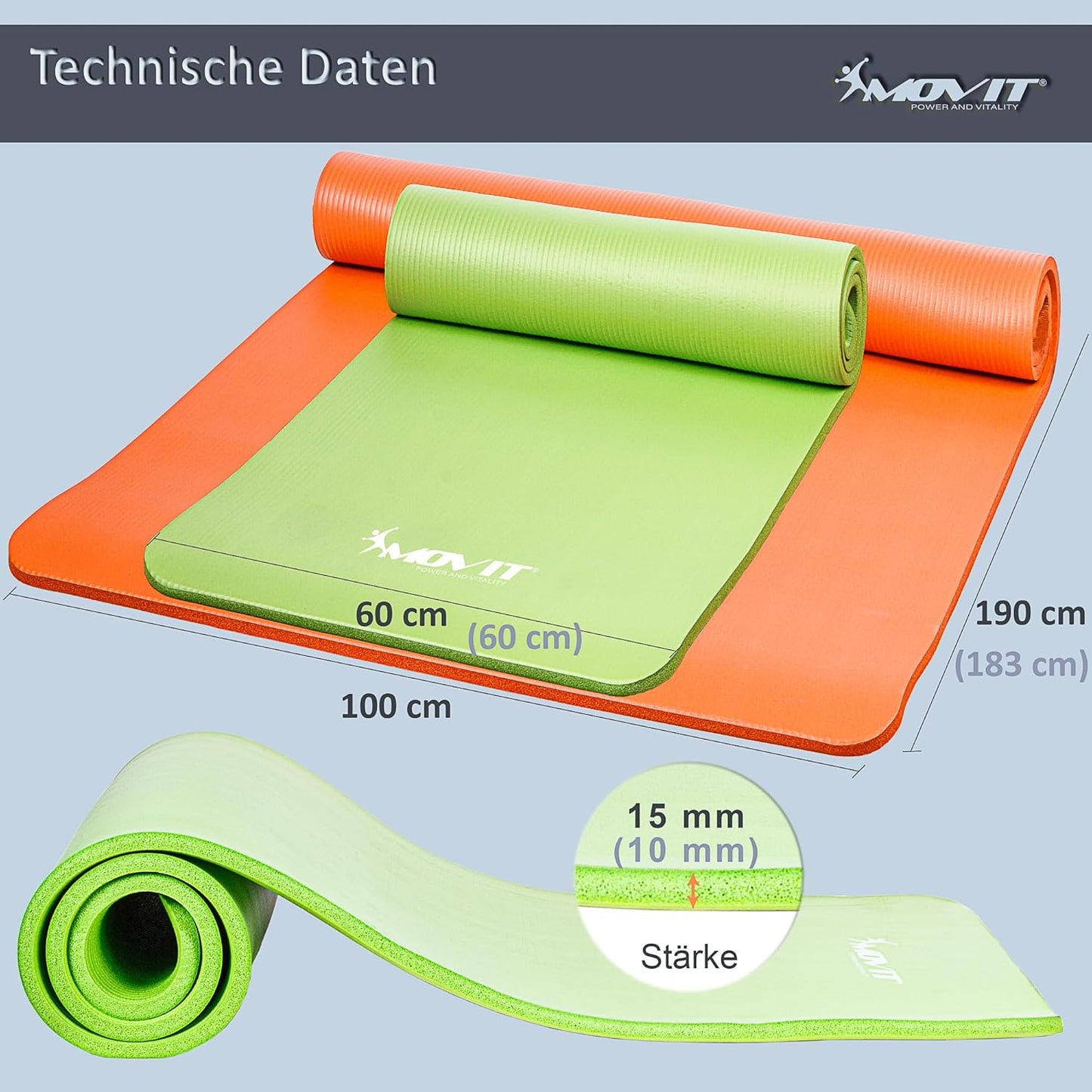 Tappetino Yoga Spessore 10/15 mm