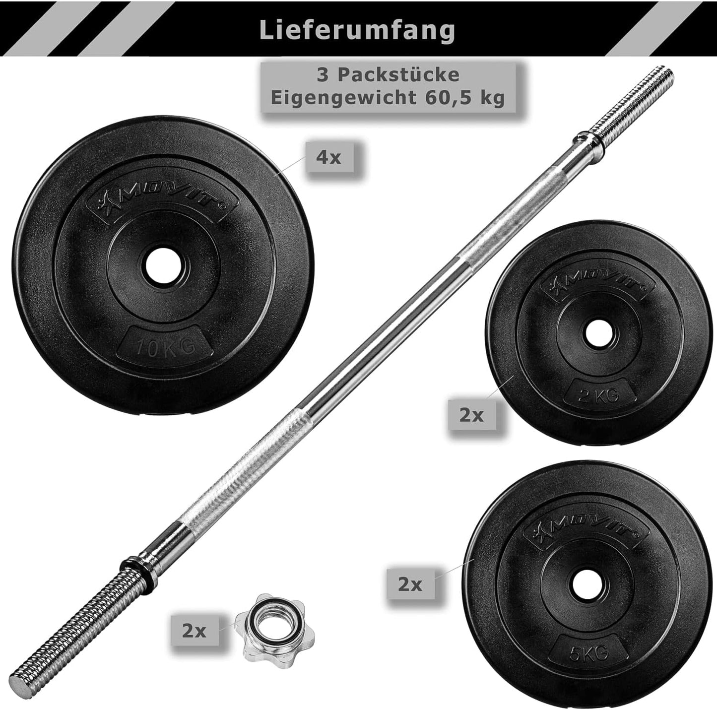 Set bilanciere 30 - 60 kg