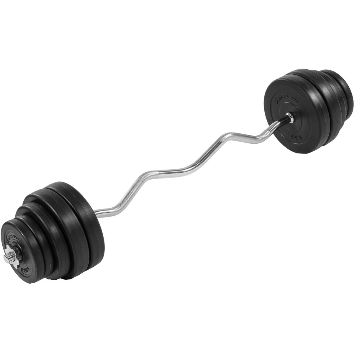 Set Curl Bilanciere EZ e Dischi in Plastica 23,5 - 35 kg