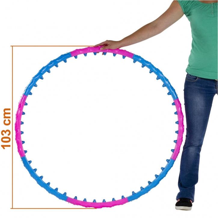 Hula Hoop con Punte Massaggianti e Magneti, Ø 96 - 110 cm