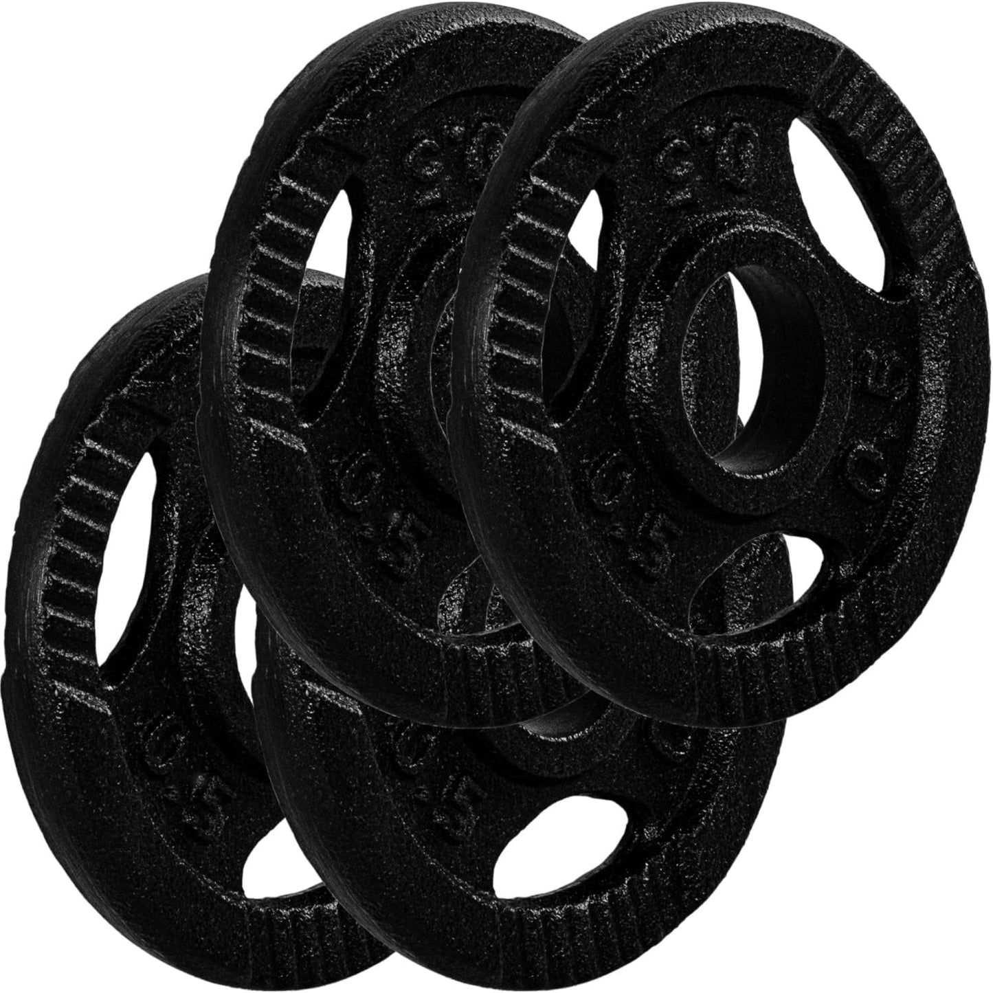 Set Dischi Pesi 30/31 mm, 2 - 30 kg, con impugnatura in ghisa