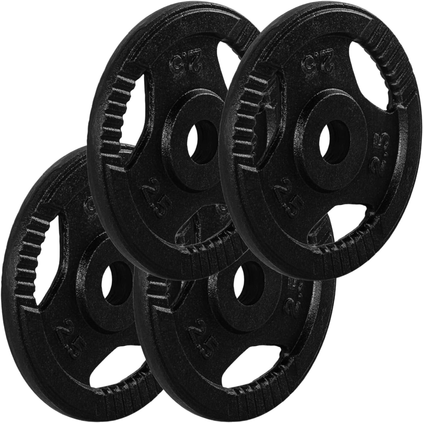 Set Dischi Pesi 30/31 mm, 2 - 30 kg, con impugnatura in ghisa