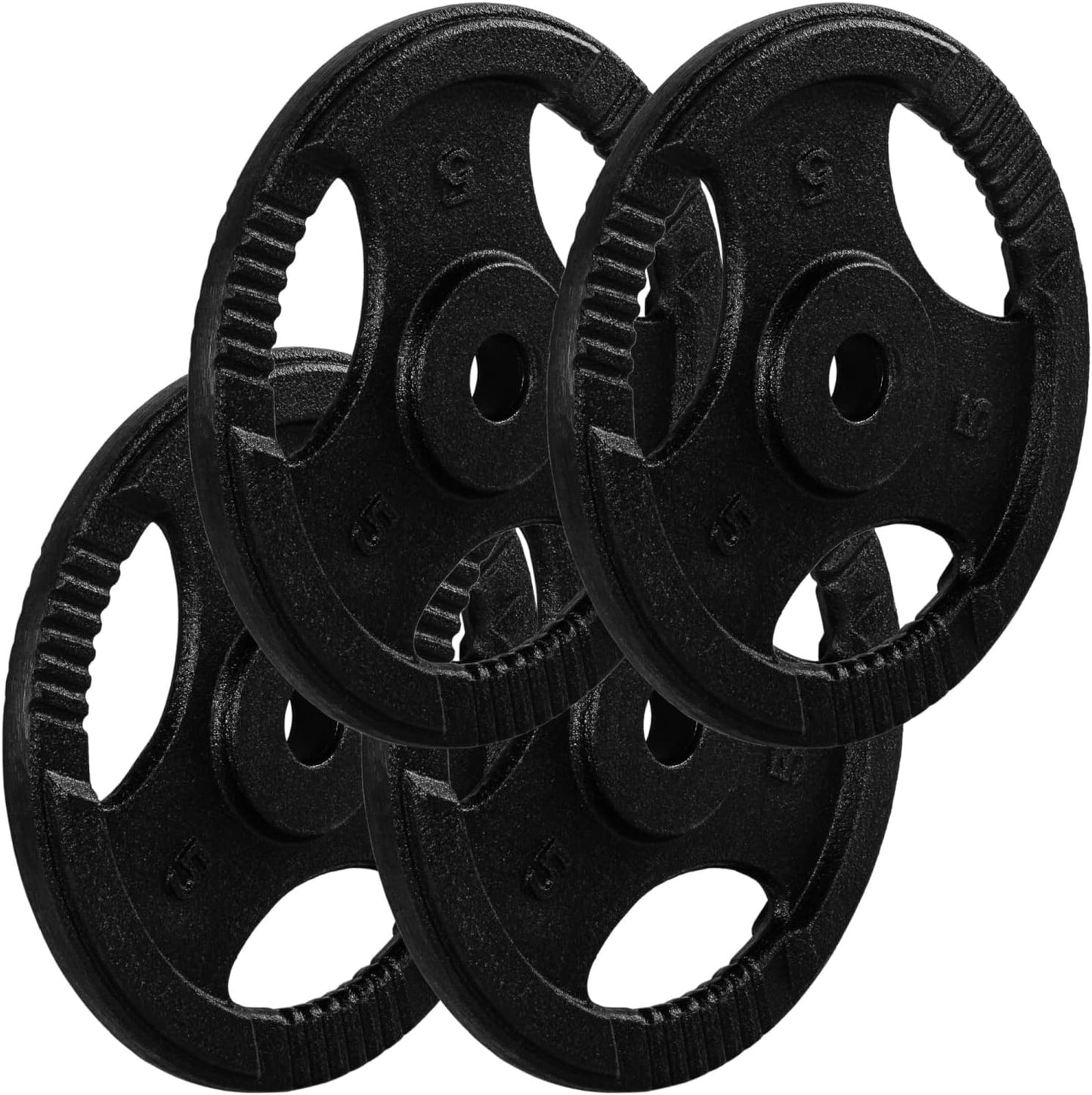 Set Dischi Pesi 30/31 mm, 2 - 30 kg, con impugnatura in ghisa