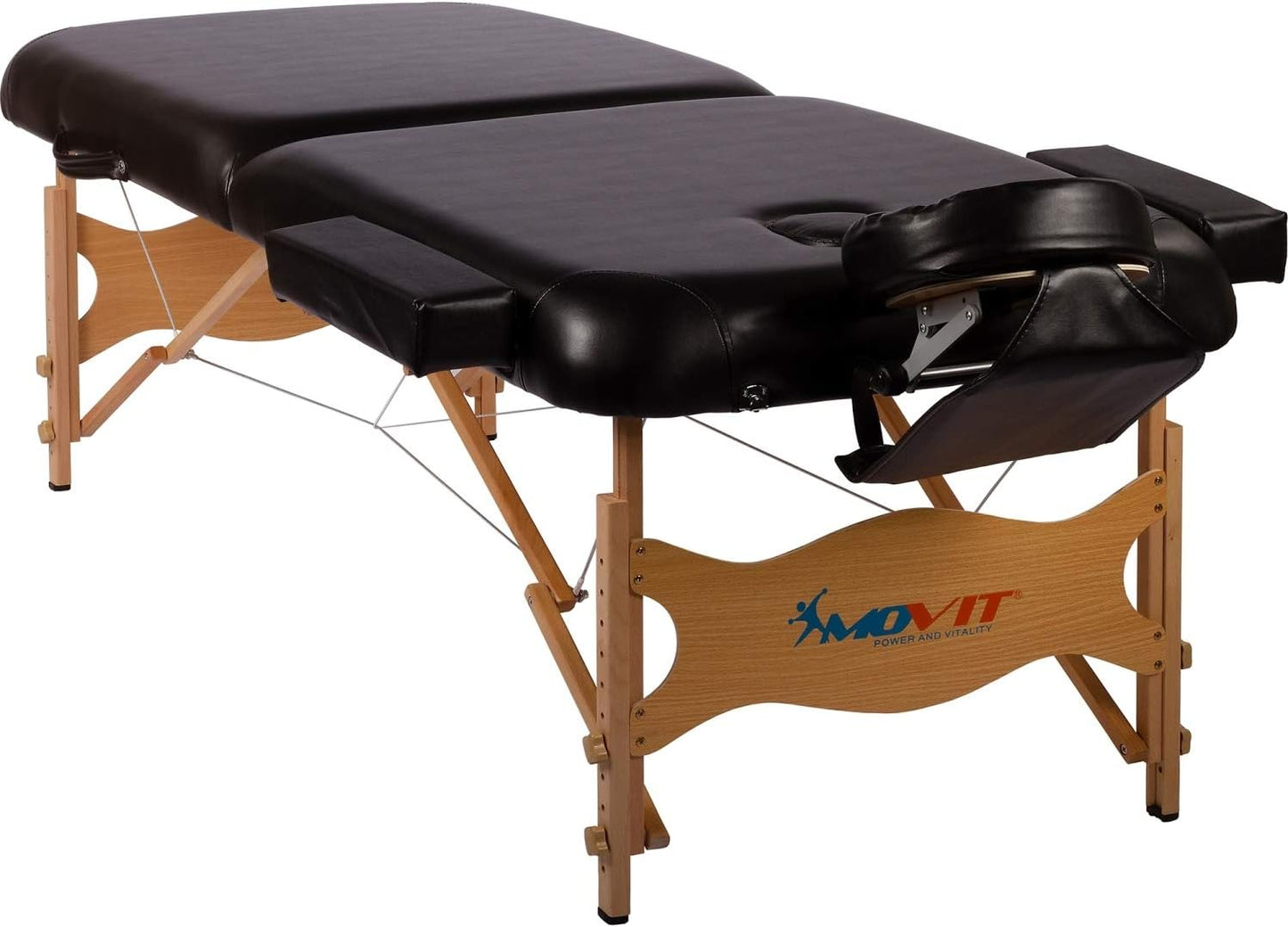 Lettino da massaggio nero/bianco