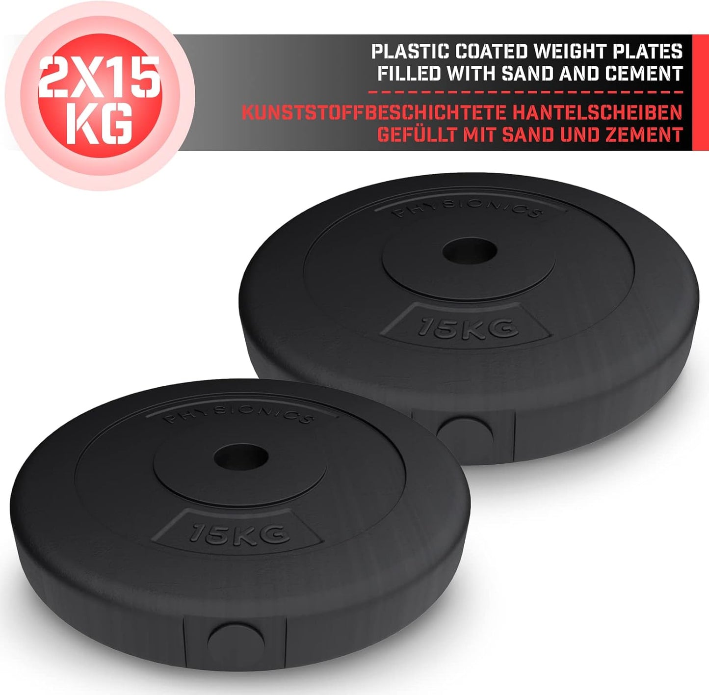 Set Dischi Pesi 30/31 mm, 5 - 30 kg, in plastica