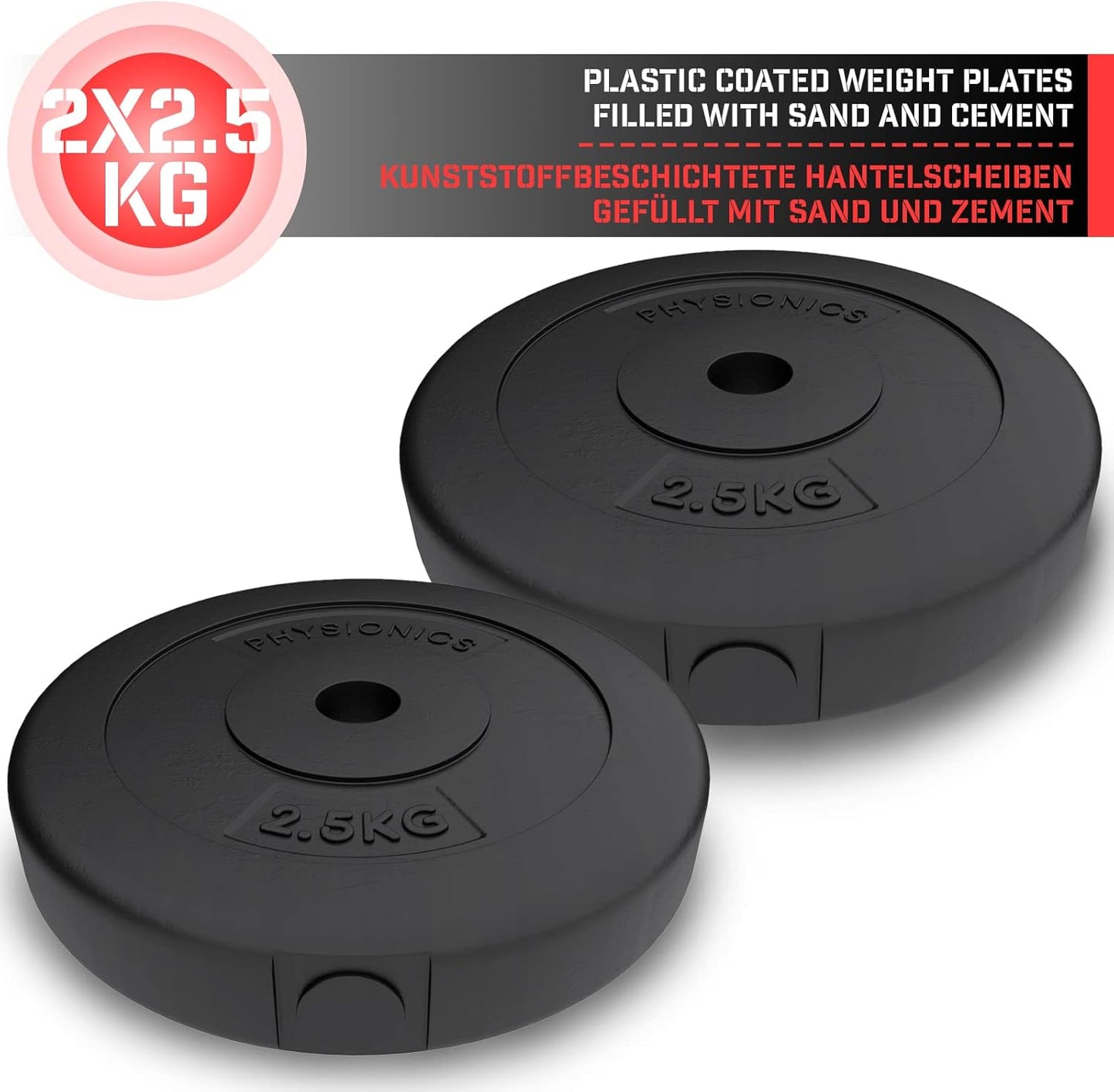Set Dischi Pesi 30/31 mm, 5 - 30 kg, in plastica