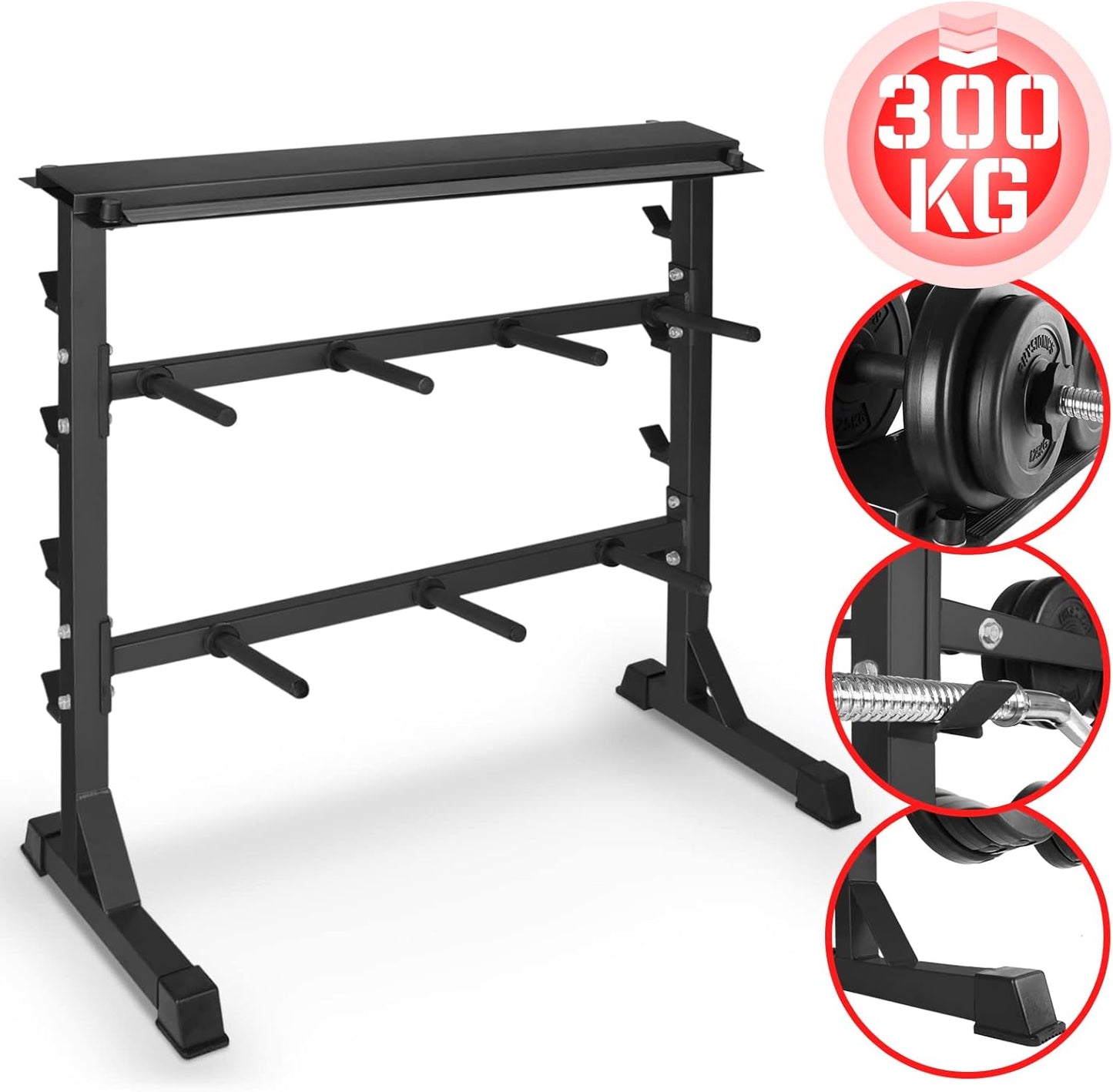 Rastrelliera Porta Dischi 25 mm, Carico Massimo 300 kg