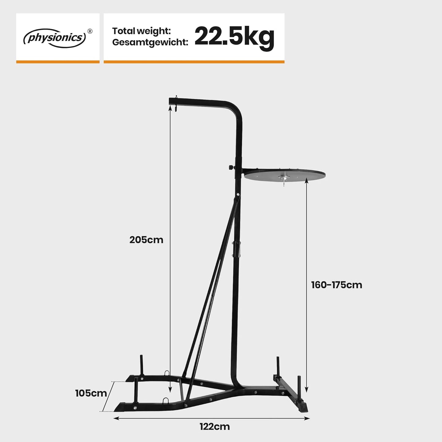 Stazione Boxe 2 in 1 - Supporto per Sacco e Speedball