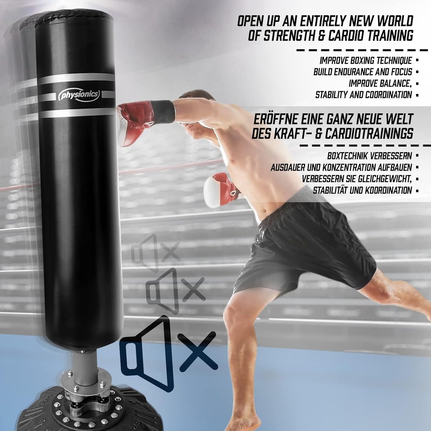 Sacco da boxe da terra 175 cm