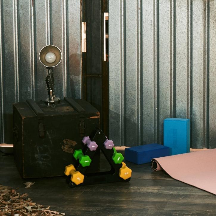 Albero per manubri da ginnastica nero