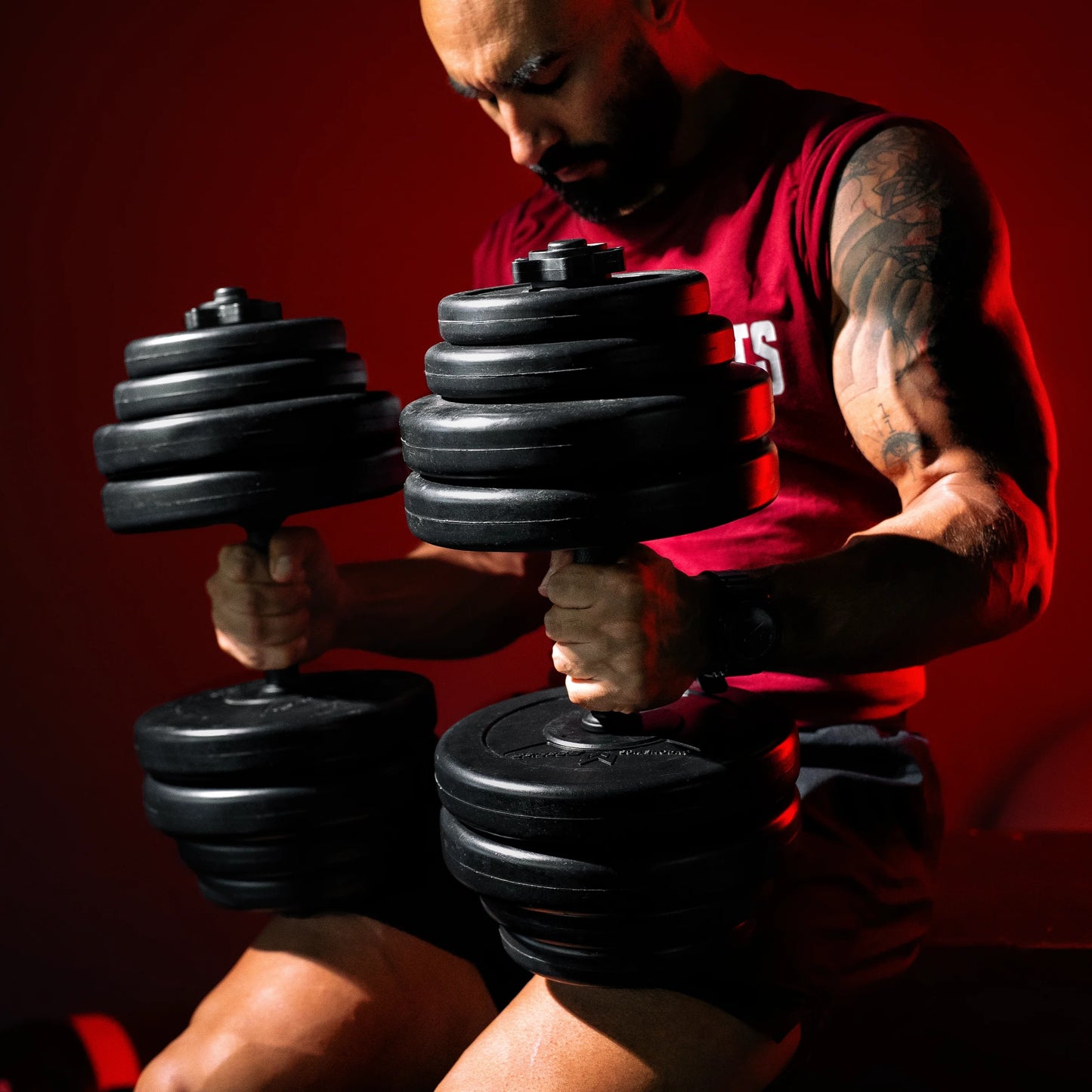 Set Manubri E-Series in Plastica 30 kg 25 mm