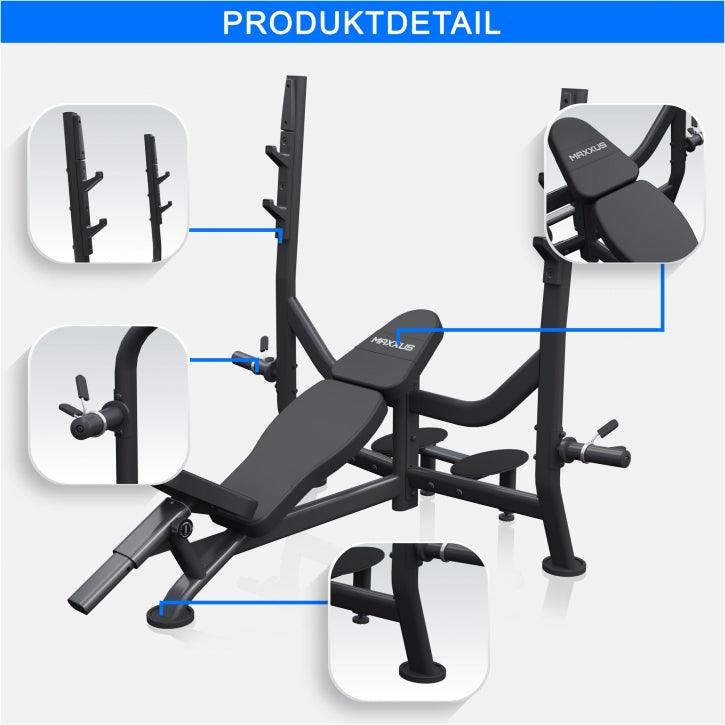 Panca inclinata con ripiano PRO Set