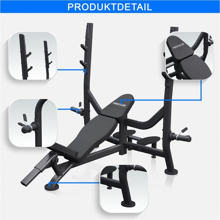 Panca inclinata con ripiano PRO Set