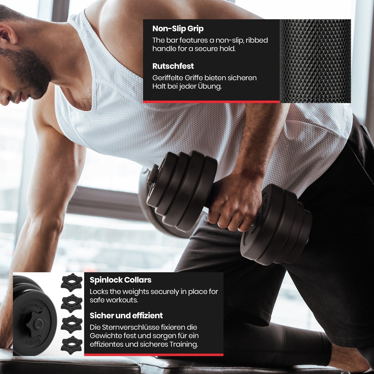 Set Manubri in Plastica 30 kg