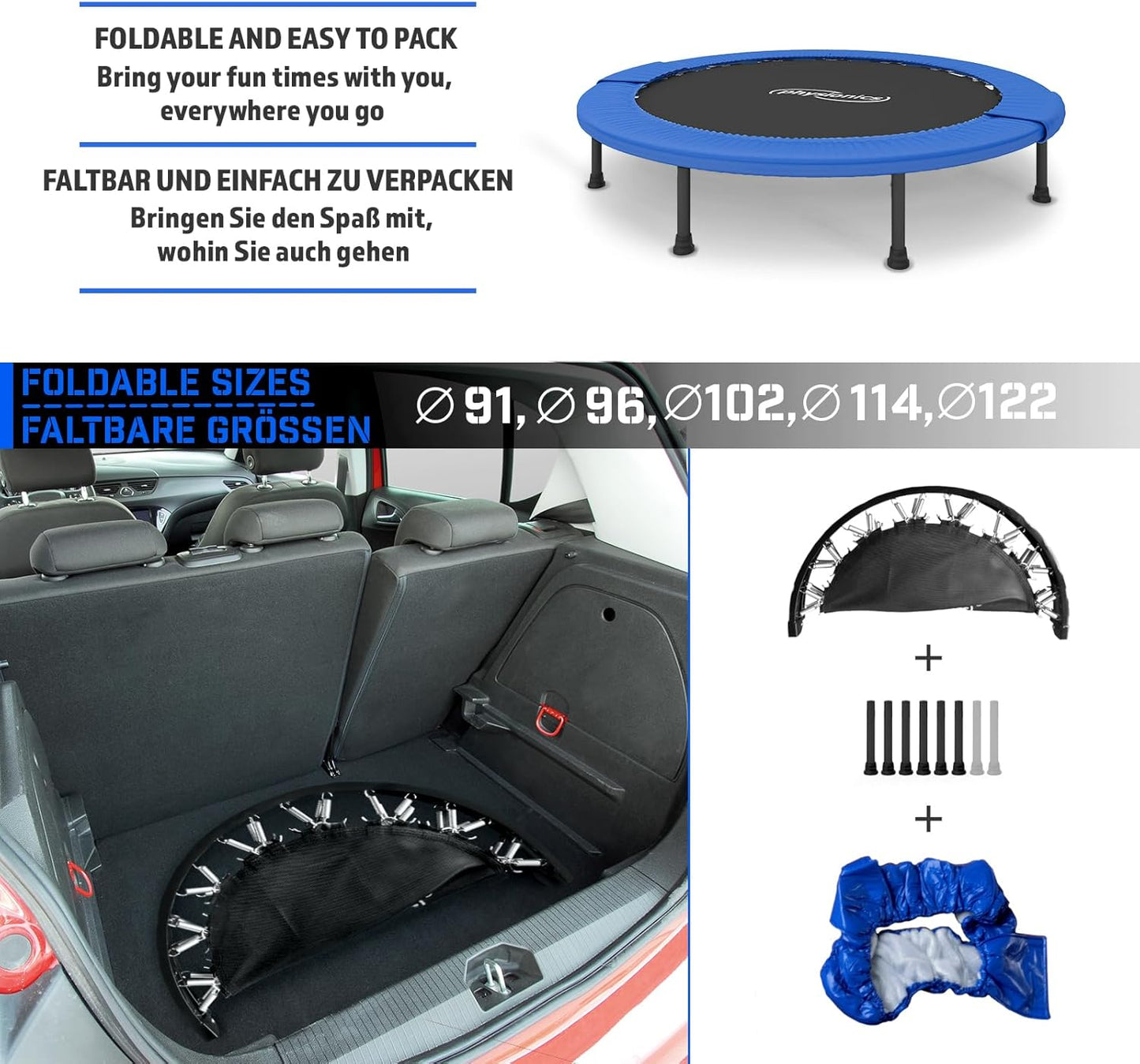 Trampolino Fitness 81 - 122 cm