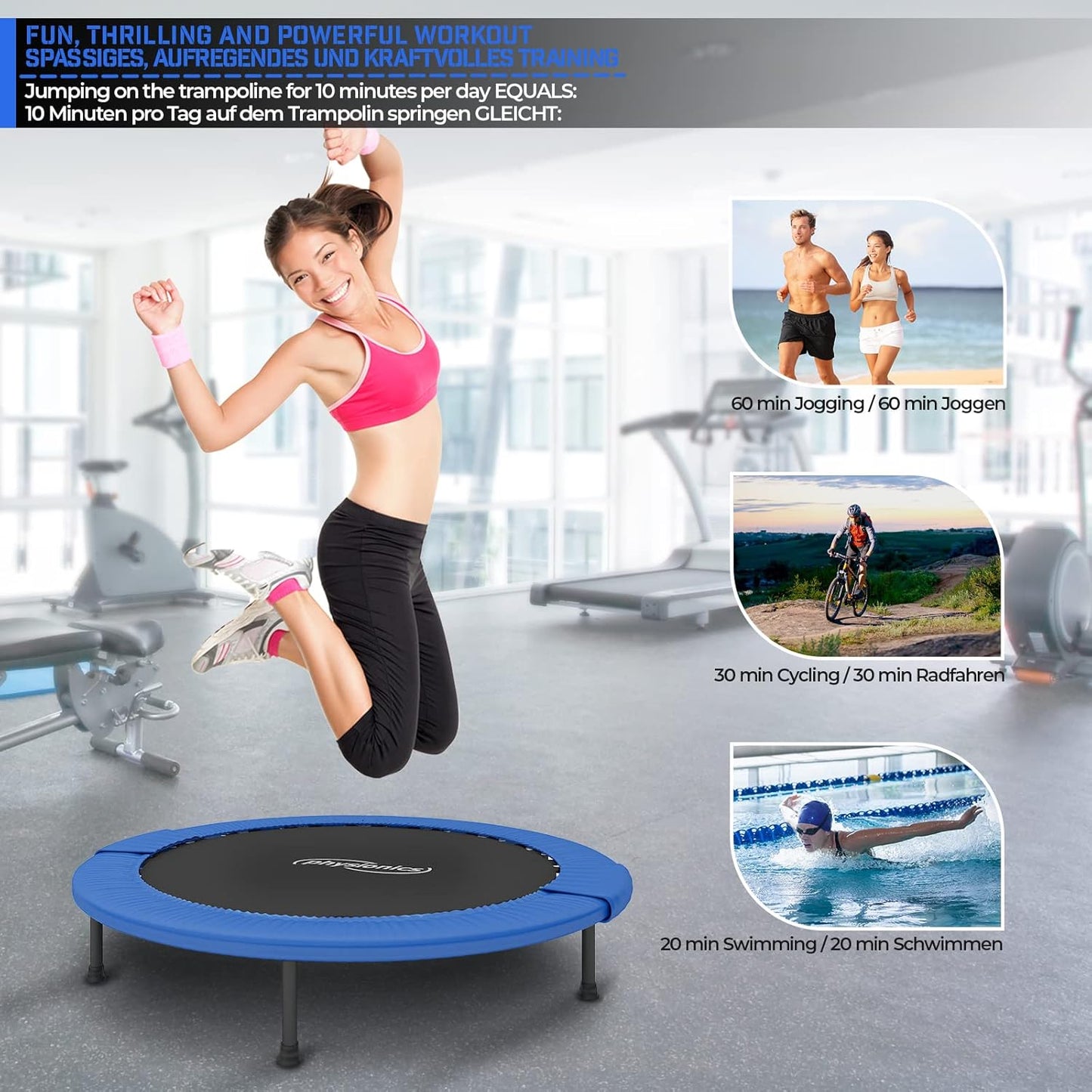 Trampolino Fitness 81 - 122 cm