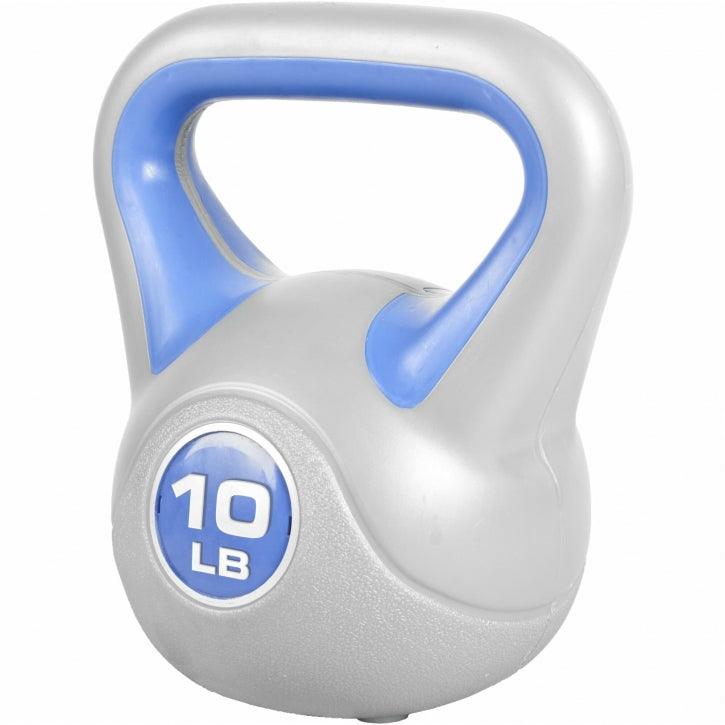 Kettlebell Stylish 5 - 45 lb, cemento, copertura in plastica