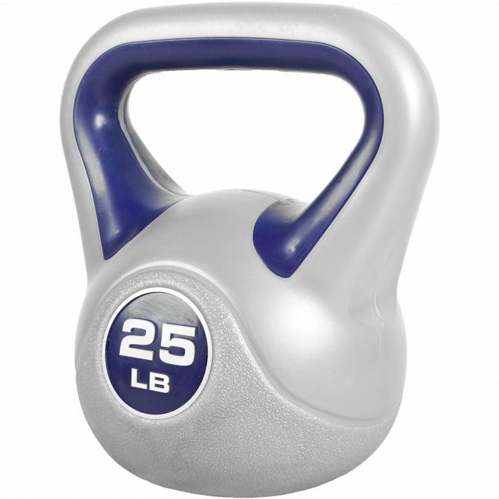 Kettlebell Stylish 5 - 45 lb, cemento, copertura in plastica