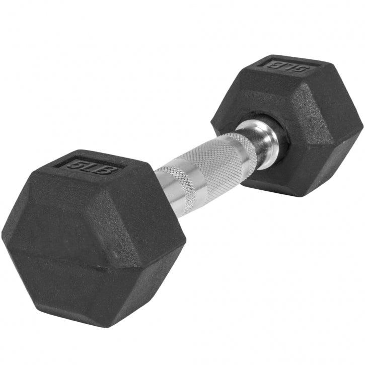 Manubri Esagonali gommati, 5-60 lb (2,3-27,2 kg)