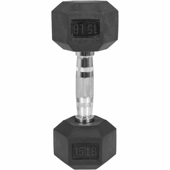 Manubri Esagonali gommati, 5-60 lb (2,3-27,2 kg)