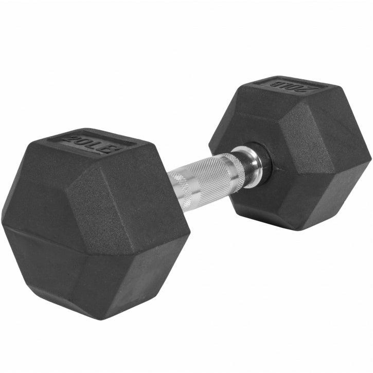 Manubri Esagonali gommati, 5-60 lb (2,3-27,2 kg)