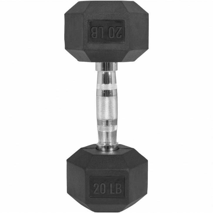 Manubri Esagonali gommati, 5-60 lb (2,3-27,2 kg)