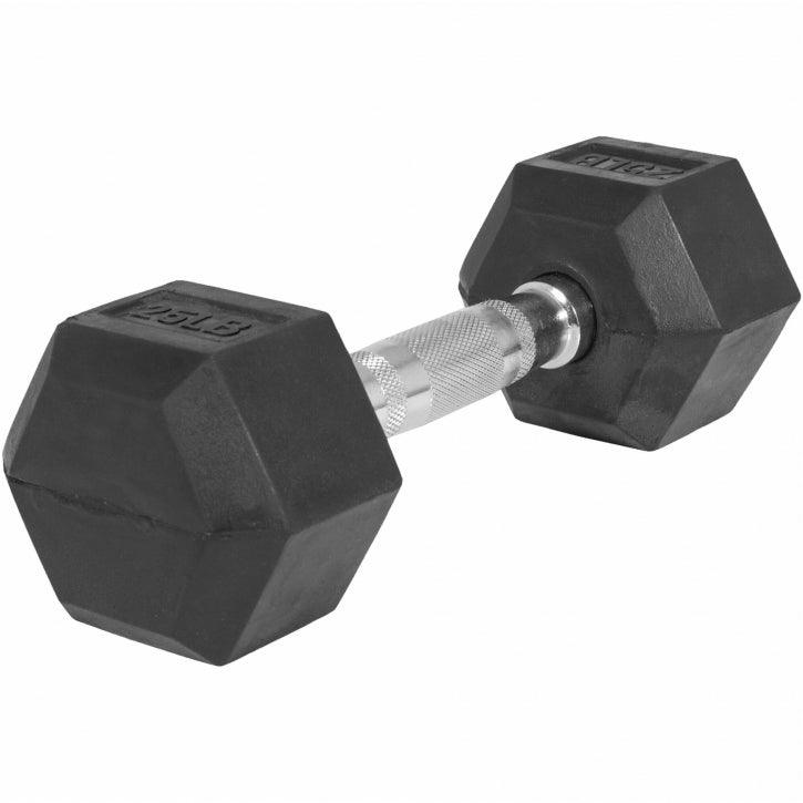 Manubri Esagonali gommati, 5-60 lb (2,3-27,2 kg)