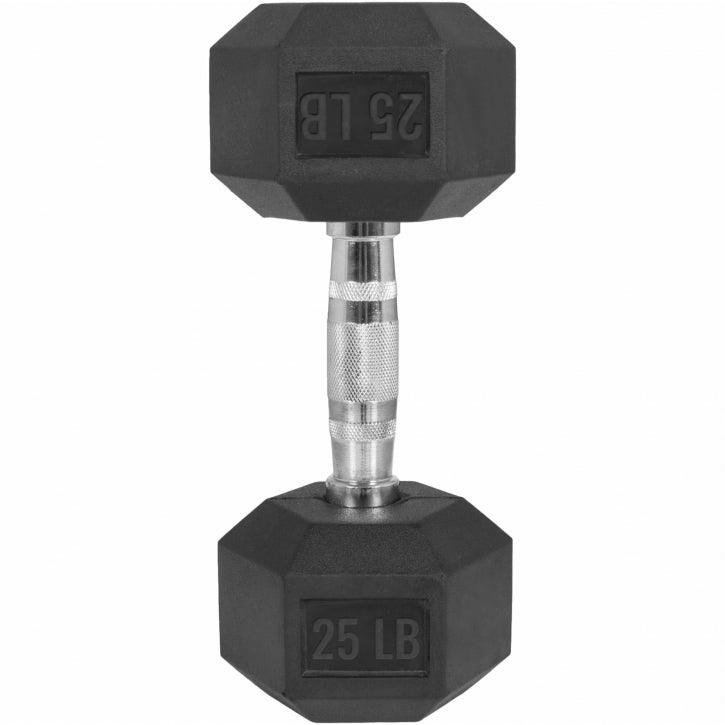 Manubri Esagonali gommati, 5-60 lb (2,3-27,2 kg)