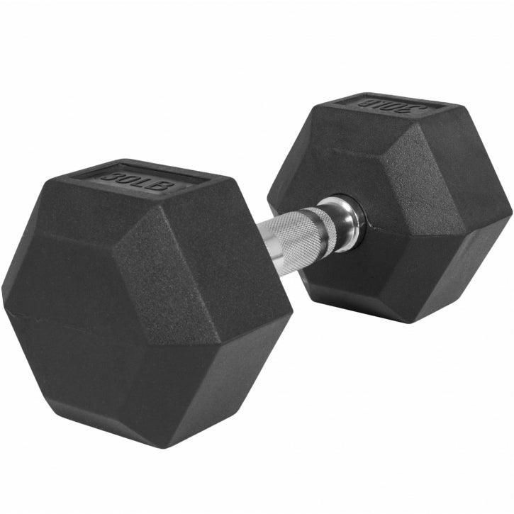 Manubri Esagonali gommati, 5-60 lb (2,3-27,2 kg)
