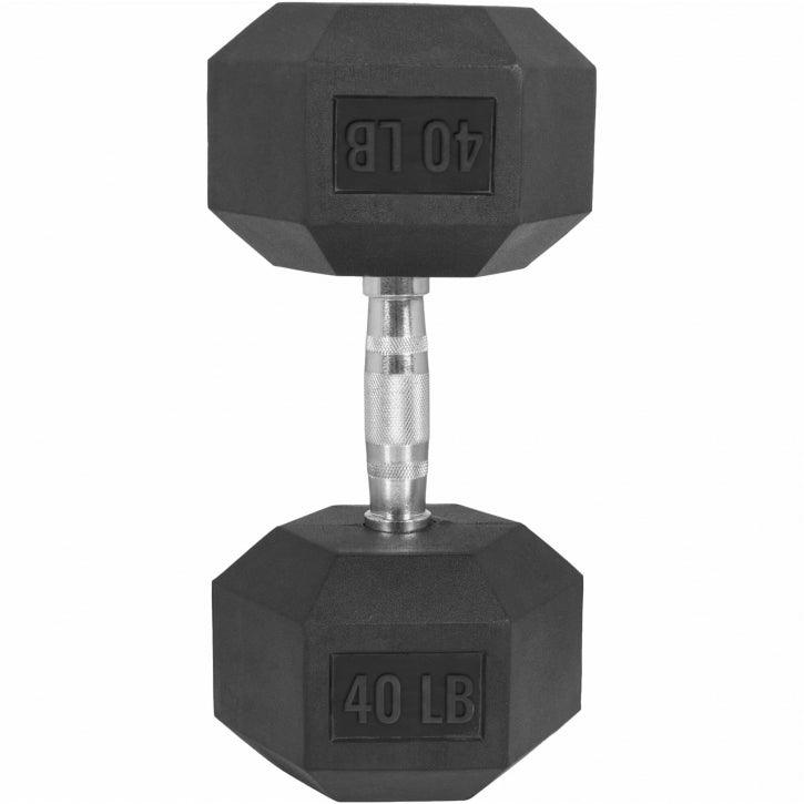 Manubri Esagonali gommati, 5-60 lb (2,3-27,2 kg)