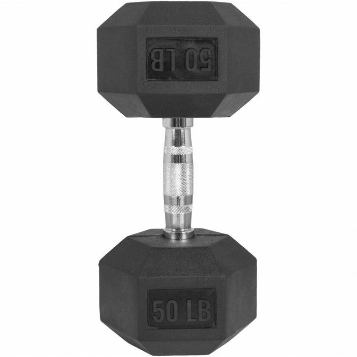 Manubri Esagonali gommati, 5-60 lb (2,3-27,2 kg)