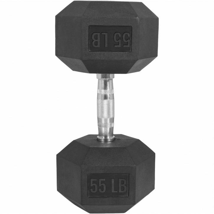 Manubri Esagonali gommati, 5-60 lb (2,3-27,2 kg)