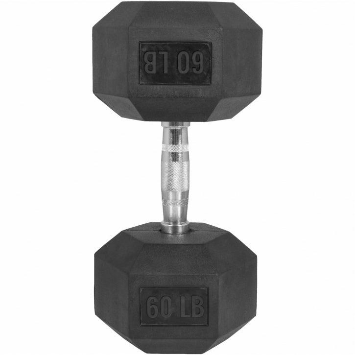 Manubri Esagonali gommati, 5-60 lb (2,3-27,2 kg)