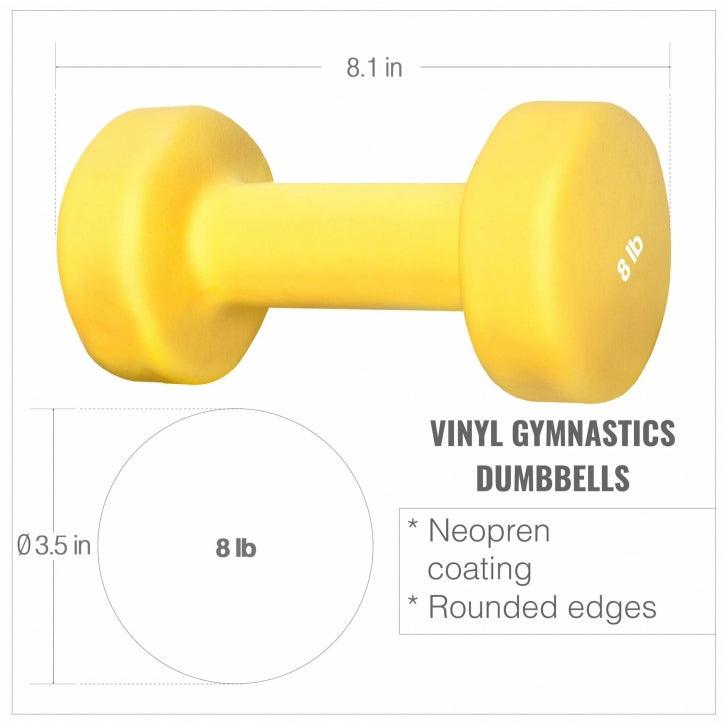 Manubri in neoprene 2 x 1-10 libbre (0,5 kg - 4,5 kg)