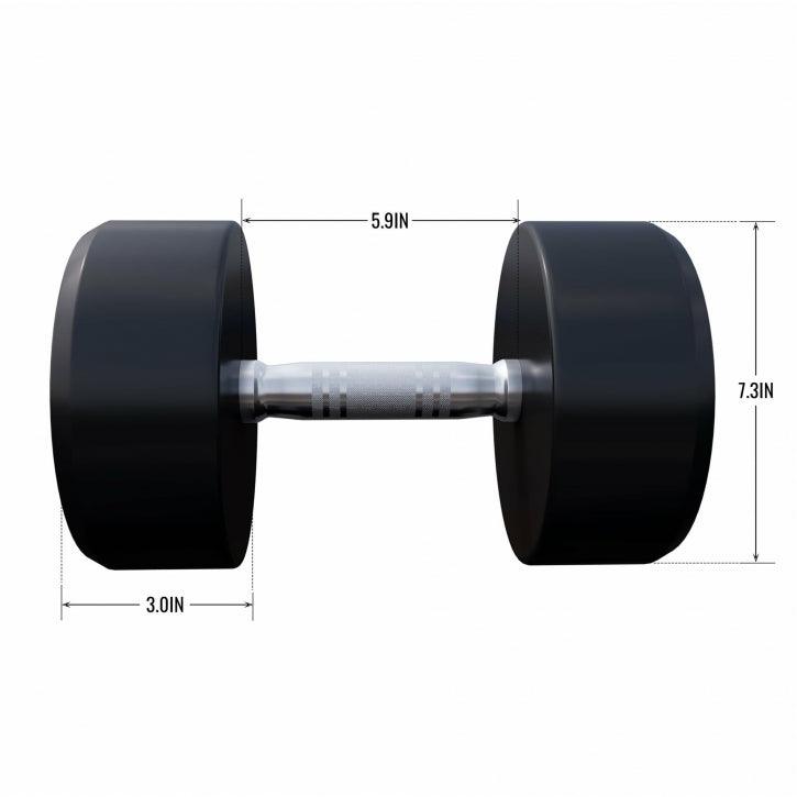 Manubrio in gomma da 5 a 60 libbre (2,5-27,2 kg), ghisa, cromato