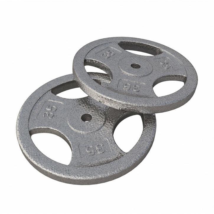 Dischi Pesi Tri Grip 2,5-45 lb (1,1-20,4 kg), 1" (25,4 mm), in ghisa