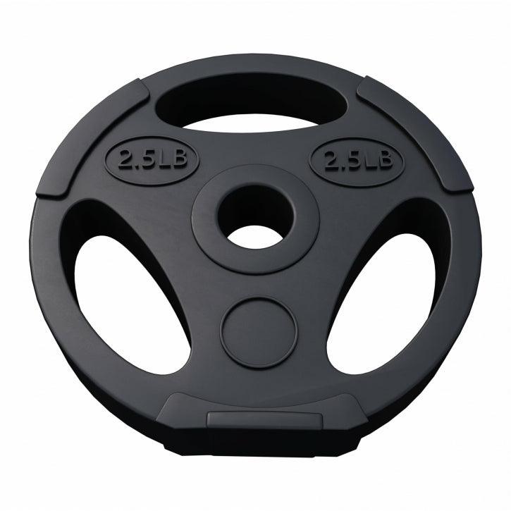 Dischi Pesi Tri Grip Ø 1"/25 mm, 2,5 - 35 lb, in plastica riempiti di cemento
