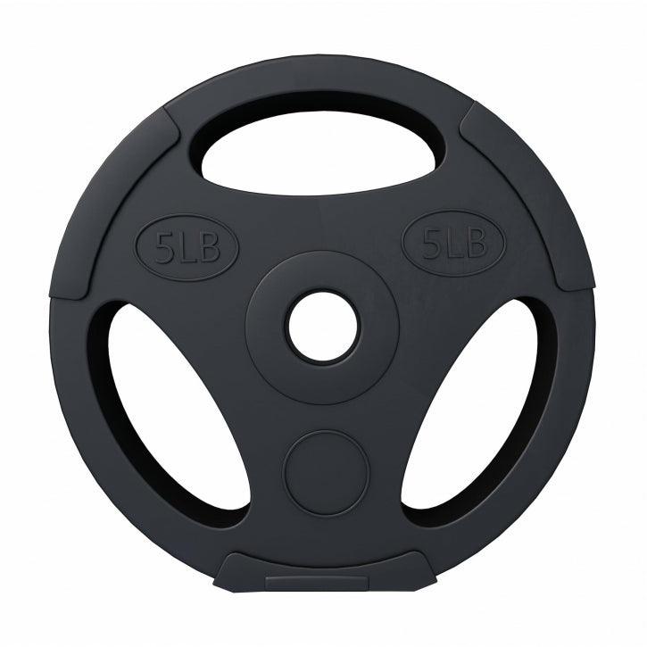 Dischi Pesi Tri Grip Ø 1"/25 mm, 2,5 - 35 lb, in plastica riempiti di cemento