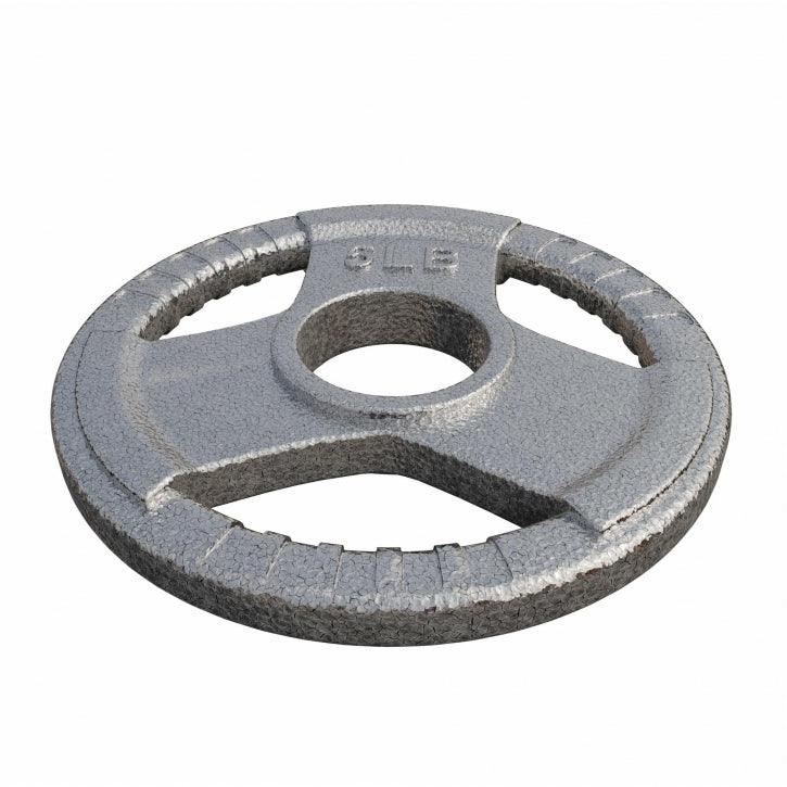 Dischi Pesi Tri Grip 2,5-45 lb (1,1-20,4 kg), 2" (50/51 mm), argento