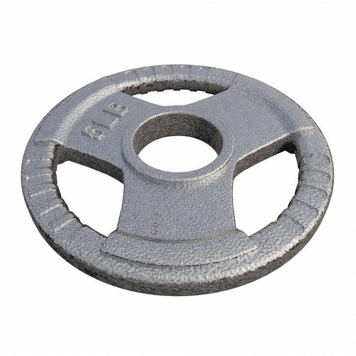 Dischi Pesi Tri Grip 2,5-45 lb (1,1-20,4 kg), 2" (50/51 mm), argento
