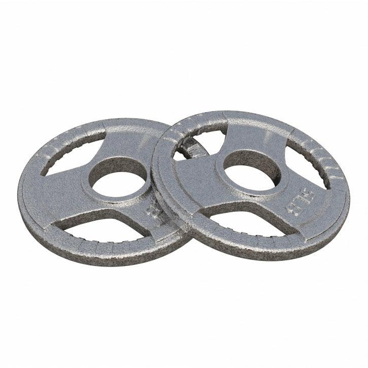 Dischi Pesi Tri Grip 2,5-45 lb (1,1-20,4 kg), 2" (50/51 mm), argento