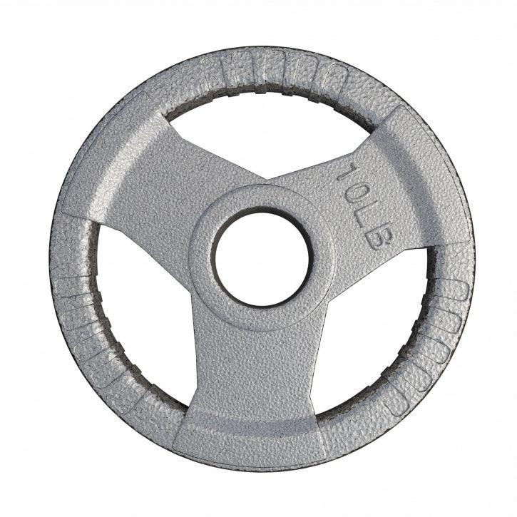 Dischi Pesi Tri Grip 2,5-45 lb (1,1-20,4 kg), 2" (50/51 mm), argento