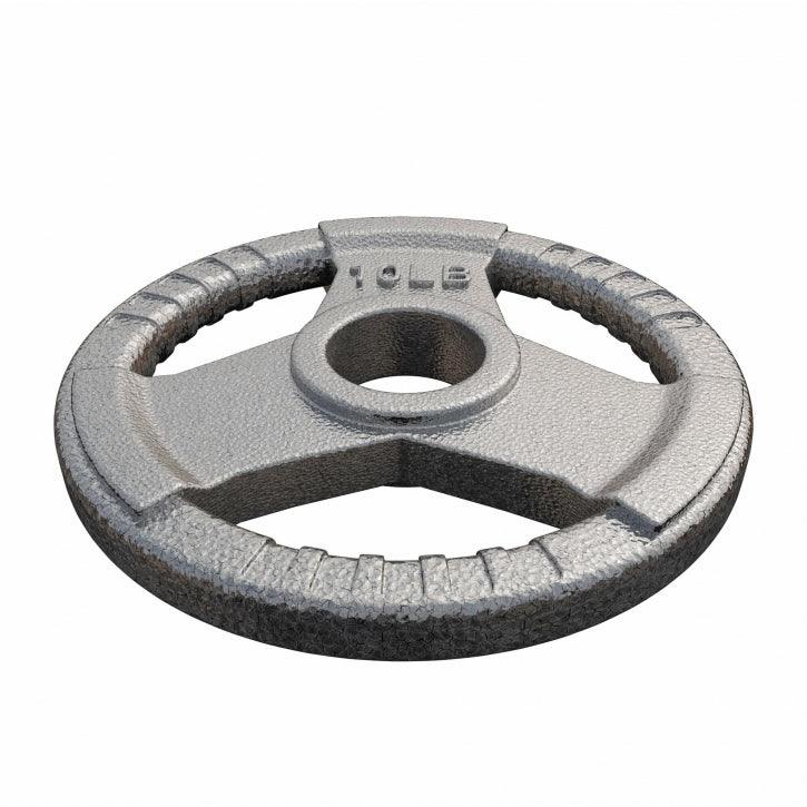 Dischi Pesi Tri Grip 2,5-45 lb (1,1-20,4 kg), 2" (50/51 mm), argento