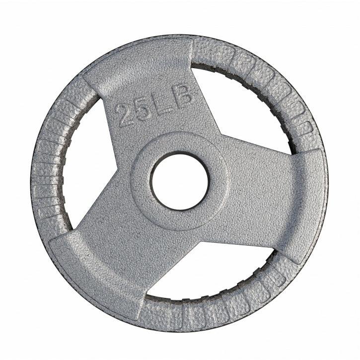 Dischi Pesi Tri Grip 2,5-45 lb (1,1-20,4 kg), 2" (50/51 mm), argento