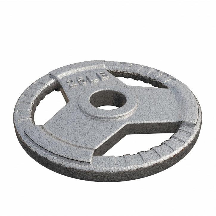 Dischi Pesi Tri Grip 2,5-45 lb (1,1-20,4 kg), 2" (50/51 mm), argento