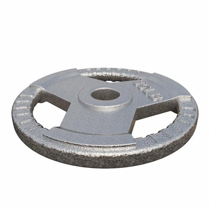 Dischi Pesi Tri Grip 2,5-45 lb (1,1-20,4 kg), 2" (50/51 mm), argento