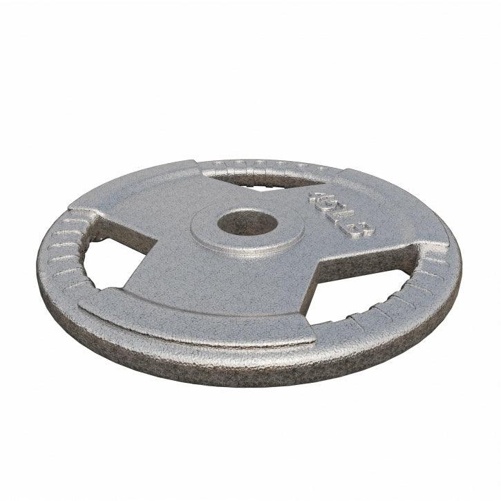 Dischi Pesi Tri Grip 2,5-45 lb (1,1-20,4 kg), 2" (50/51 mm), argento
